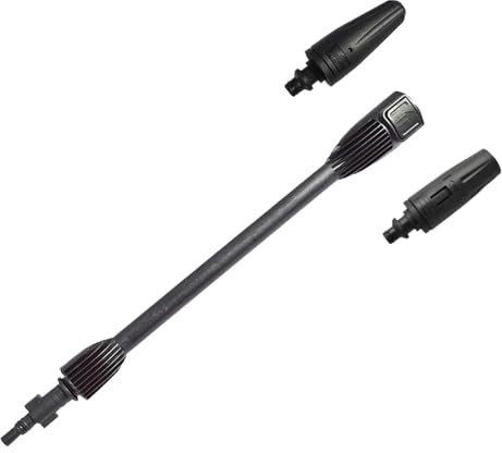 TUBBEK Pressure Washer Rotating Wand Tip Car Washer Gun Turbo Lance Nozzle for AR Blue Black for decker for bosch for makita High Pressure Washer