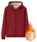 Generisch Black Friday Angebote 2024 Kapuzenpullover Herren Hoodie Herren Dicker Pullover Jacke Sweatjacke Fleece Kapuzenjacke Sweater Casual Kapuzenpulli Sweatshirt Mit Reißverschluss（Wine,4X-Large