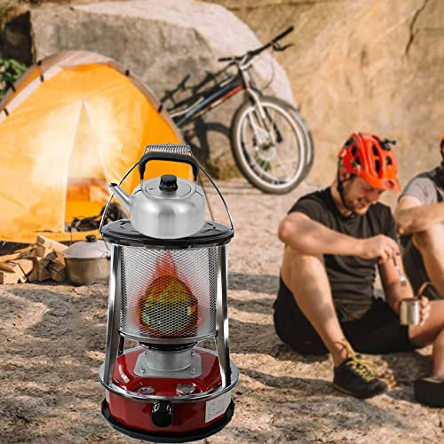 NTALJC Réchaud à Huile portatif au kérosène, poêle de Camping Efficace/4,6 l/Rouge
