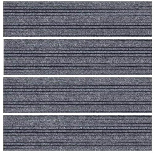 Grau,30x85cm,Stufenmatten 4Stück Treppenmatten,Anti-Rutsch Innentreppe Matten,Treppenteppich Rechteckig,Treppenschutz Teppichstufen Matte,für Kinder Ältere und Hunde
