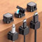 Cord Organiser 6 Pack Cable Tidy Clips Magnetic Management Self Adhesive Wire Holder for Desk Nightstand Charging Cables HDMI USB Audio Cable Office Home Black