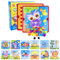 Legpador Mosaik Steckspiel ab 2 Jahre, Montessori Toys Kinder, Steckspiele Lernspiele Spielzeug, Steckspielzeug Set, Farbe Pegboard Gabelungen, mit 12 Bildvorlagen