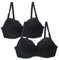 Warehouse+Deals+Clearance,2pcs Plus Size Bras for Women Sexy Floral Lace Full Coverage Push Up Padded Soft Comfit Supportive Wire Free Bras for Large Busts