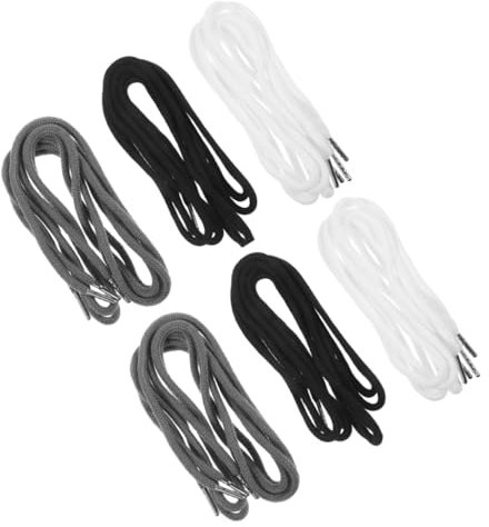 Gadpiparty 18 Pcs cordon Pantalons de survêtement Chaussures et shorts boucle noir flexible élastique lacets de corde masque longe sangle polyester