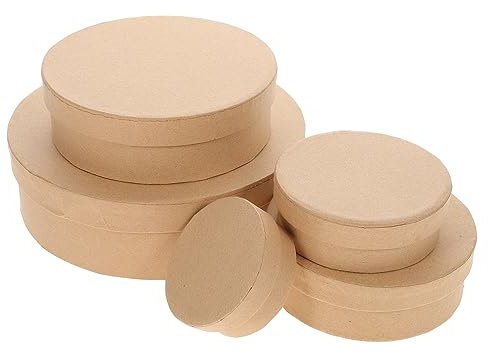 HEALEEP Runde Geschenkbox Mit Deckel Aus Karton Kleine Versandkartons Für Kosmetik Und Süßigkeiten Als Tortenkarton Oder Geschenkverpackung Für Besondere Anlässe