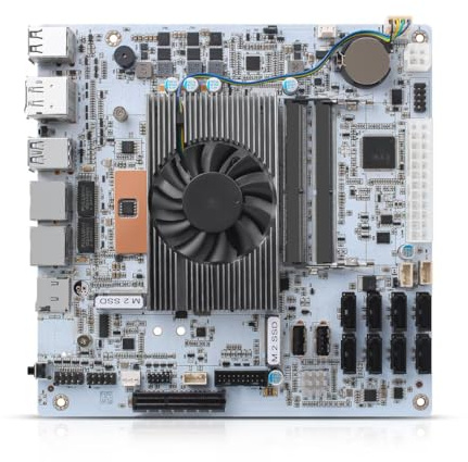 MNBOXCONET NAS Mainboard Low Power Core i5 8265U, 8×SATA3.0 Mini ITX Motherboard, Computer Board 2xNVMe(PCle3.0 x2), Barebone 32GB Ram 1TB SSD, 2 x 2.5GBE LAN, TF Card, Dual Display