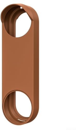Custodia in silicone per campanello Nest per modello cablato di terza generazione, copertura impermeabile, accessorio per la pelle resistente alle intemperie per protezione esterna (marrone)