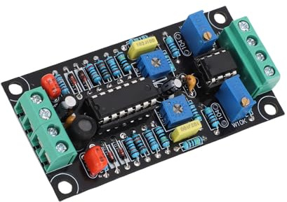 Walfront VU Meter Drive Board Dual Channel 500uA Single Power Supply DB Level Meter Driver Module Amplifier Drive Board with LMC660 and LM358 Chips