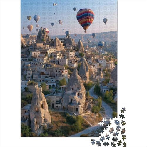 Panoramablick auf Kappadokien, Türkei 38x26cm/1000pcs Puzzle, Lernspiel Impossible Herausforderungsspielzeug Für Erwachsene Teenager