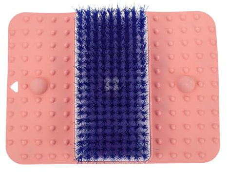 Toyvian Massage-fußmatte für Dusche Peeling-fußwaschbecken mit Akupunkturpunkten Fußbürste mit Saugnäpfen für Bequemes Reinigen Rutschfeste Fußmassage-badematte für Badezimmerboden