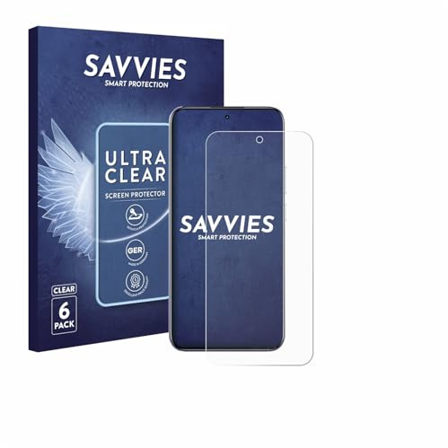 Savvies Schutzfolie für realme C85 Pro | 6 Stück Transparenter Displayschutz Made in Germany Ultra-Klar Displayschutz-Folie