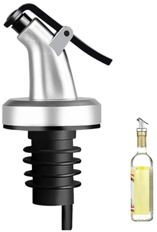 Generisch Olive Oil - Bottle Spout for Hand Pouring | Classic Top Dispenser with Dust Cap Cover & Drip Control Design for Cooking Oils, Vinegar Use, Syrup Bottles and Kitchen Meal Prep