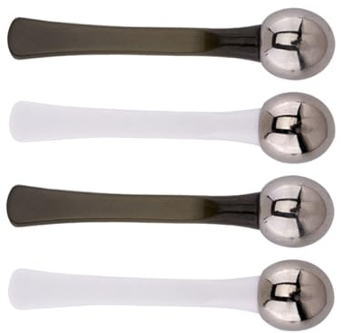 VERDANVERSE Outil de Massage des Yeux en Alliage de Zinc Léger, Cuillère de Massage 4pcs pour Soulager la Fatigue Oculaire et Appliquer le Soin Contour des Yeux