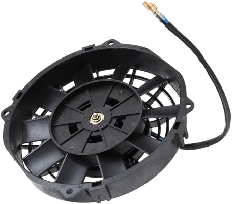 NOENNULL Universal 8in Electric Radiator Fan 10 Blades 2250 RPM for Car Cooling Air Conditioning Black