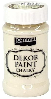 Zita's Creative Dekor Paint Chalky matt 100ml - Elfenbein. Kreidefarbe, Vintagefarbe, Mattfarbe, Bastelfarbe