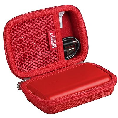 Hard EVA Travel Case for Anker PowerCore 10000 One of the Smallest and Lightest 10000mAh External Batteries Power Bank by Hermitshell (Red)