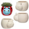 Baker Ross Pots de Fleurs coccinelles en céramique, Fournitures pour Les Loisirs créatifs et la Confection de décorations pour Enfants (Lot de 4)
