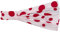 Lipodo 3 in 1 Dots Kinder Headband Damen/Kinder - One Size ca. 53-56 cm - Stirnband waschbar - Haarband mit Gummizug - leichtes Kopftuch - Bandana Frühjahr/Sommer weiß-rot One Size