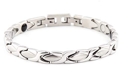 Tri Balance 3in1 Wellness Edelstahl Magnetarmband Neodym Germanium Turmalin Silber Hochglanz + matt poliert Energetix 4you 8033 S/M oder L/XL