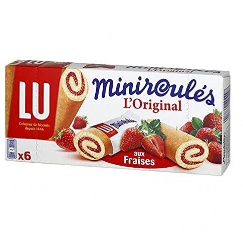 LU Mini Roulés L’Original aux Fraises 150g (lot de 6)