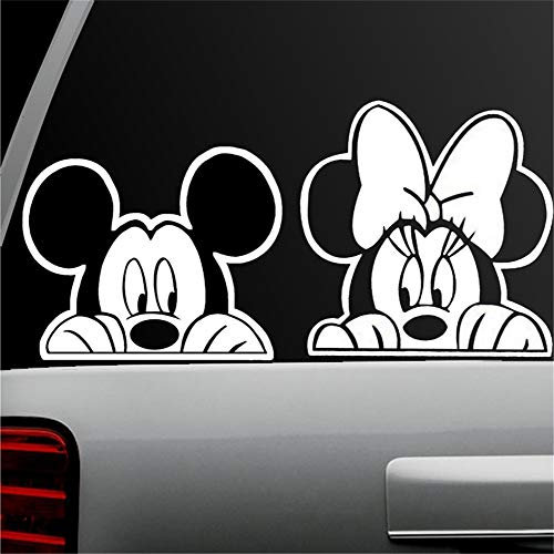 Wandtattoo Wohnzimmer Auto Aufkleber Auto Aufkleber Auto Aufkleber Mickey Mouse und Minnie Mouse Combo Window Aufkleber für Auto Aufkleber