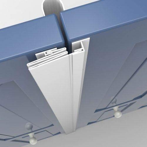 Finger Protector Guards for Both Sides of Hinge of Standard Internal Bi-Fold Doors MK1C and MK1B (stocked Length 2032mm) White