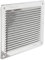 La Ventilazione LAR2323IN Griglia di Ventilazione Quadra da Sovrapporre con rete antinsetti, Inox430, dimensioni 228x228 mm