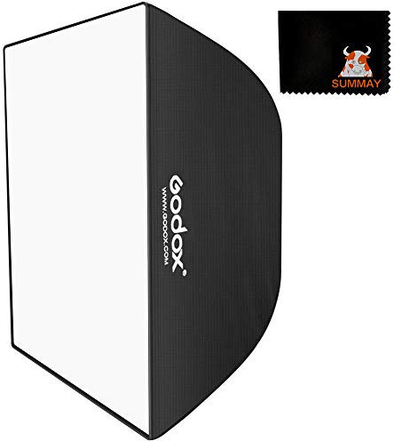 GODOX Softbox 50cm x 70cm Rechteckige Softbox Digitale Montierung Tragbarer Softboxen Reflektor für Mini Studioblitz Speedlite Video Porträt Fotografie (SB-MS 50X70)