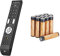 One For All Essence 4 Universal Fernbedienung TV - Steuerung von 4 Endgeräten & Amazon Basics Performance Batterien Alkali, AAA, 12 Stück (Design kann von Darstellung abweichen)