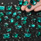 156 Stück Strasssteine zum Aufnähen Klaue Flache Rückseite Strasssteine Glitzersteine Metall Krappenfassung Acryl Glas Nähen Edelsteine für Kleidung DIY Handwerk Schmuckherstellung (Pfauengrün)