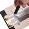 Righello a T per la Lavorazione del Legno Ultra Preciso con Fori,per la Misurazione del Righello Quadrato con Strumenti di Tracciatura per Falegnameria con Arresto (200 mm)