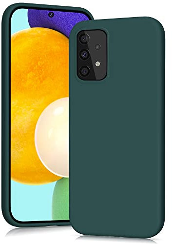 YATWIN für Samsung Galaxy A52s 5G/A52 5G Hülle, Premium Silikon Handyhülle mit Kameraschutz, Seidig-Weicher Berühren Ultra Dünne Stoßfeste Kratzfeste Schutzhülle, Grün