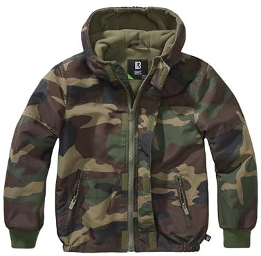 Brandit Kids Windbreaker Frontzip woodland Gr. 122-128