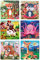 JIANGTYH Puzzles for Kids Ages 3-5 - 20 Piece Colorful Wooden Puzzles Set of 6 Vibrant Theme Brain Development Learning Toys for Boys and Girls
