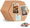Uoisaiko Groß Filz Pinnwand Selbstklebend Korkplatte Filzplatte mit 30 Pinnnadeln, 8 Stück Korkwand Filzboard Memotafeln Bulletin Board Memo Boards Wanddekoration für Büro Küche