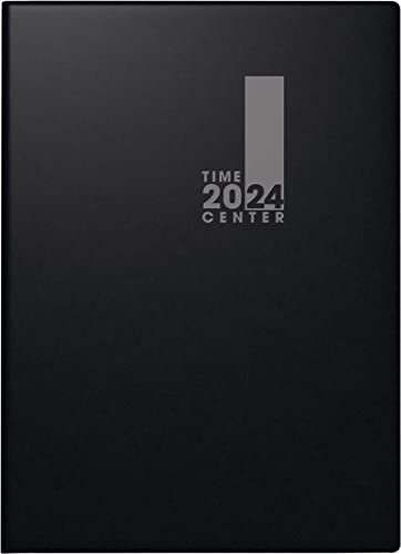 BRUNNEN Wochenkalender TimeCenter Modell 728 2024 2 Seiten = 1 Woche Blattgröße 10 x 14 cm schwarz