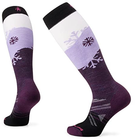 Smartwool Damen Women's Full Cushion Pattern Ski-Socken mit Vollpolsterung, Snowpocalypse-Muster, OTC, Purple Iris, 42