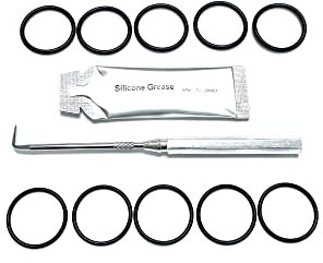 WY Truma Ultraflow Pistole Wasserpumpe Gehäuse O'Ring Dichtungen 10 Stück inkl. Werkzeug zum Entfernen von O'Ring & Silikonfett