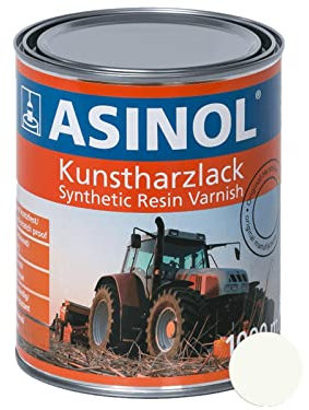 ASINOL RAL 9010 Peinture en résine synthétique blanc pur pour tracteurs agricoles