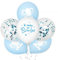 24pz Palloncini Nascita Bimbo È nato un bimbo Palloncini Elefantino Azzurri Bianchi Decorazione Allestimento Addobbi Nascita Bambino Battesimo
