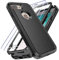 YmhxcY for iPhone 8 Plus Case iPhone 7 Plus Phone Case with [2 Pcs] EPU Flexible Screen Protectors,[Shockproof] [Dropproof] Protection Cover for Apple iPhone 7+/8+ 5.5-Black