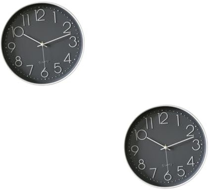 MAGICLULU 2St Wall Clock wanduhren wanduhr mit Spruch eine wanduhr Hängende Uhr Zombie-Maske Boho-Wurfkissenbezüge Kawaii Zimmer dekor Moderne wanduhr hängende Wanduhr einfache Wanduhr