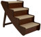 Sepnine Hundetreppe 50cm Hoch,Haustiertreppe für Große Hunde,Haustiertreppe aus Holz für Große Hunde und Katzen (braun)