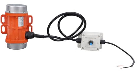 DC 12V Betonrüttler Vibrationsmotor, 4000 U/min Bürstenloser Elektrischer Rüttelmotor mit Drehzahlregler für Rüttler, Einstellbare Erregerkraft, IP65 Gehäuse, Betonrüttler (60W)