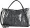 Abro Leather Maxi Cocco Shopper Willow Dark Gray