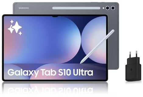 Samsung Galaxy Tab S10 Ultra 14.6'' WiFi 256 Go, Tablette Android avec Galaxy AI, Gris Anthracite, S Pen + Chargeur Secteur Rapide 25W Inclus, Version FR