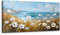 MHARTK66 Quadri Moderni Soggiorno Grandi, 50x100 cm Stampe da Parete Mare e Mare di Fiori, Quadro Camera da Letto Su Tela Decorazioni Parete Bagno Cucina Ufficio Sala Da Pranzo