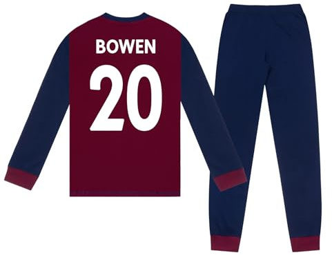 West Ham United FC Boys Bowen 20 Long Pyjamas Navy 5-6 Years