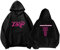 BM Album DRIP Hoodie 2024 Support gedruckt Merch Sweatshirt Baumwoll-Shirts for Fans(Black,S)