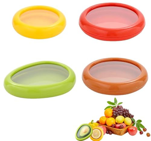 Fruit Vegetable Storage Box,4PCS Fresh Fruit Storage Box,Reusable Fruit Anti-Oxidation Storage Box,Fruit Saver Containers,Fruit Storage Containers For Fridge,Able to Effectively Keep Fruit Veg Fresh